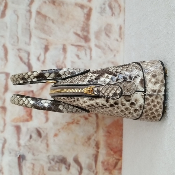 New BALENCIAGA Ville XXS Python Top Handle Bag - Picture 5 of 12